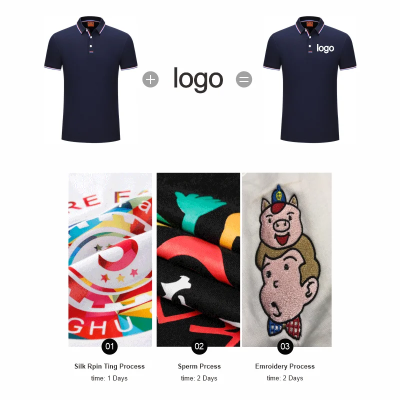 ELIKE-Polo de moda de verano para hombre y mujer, camiseta con logotipo bordado impreso personalizado, marca de la empresa, actividad grupal, 6