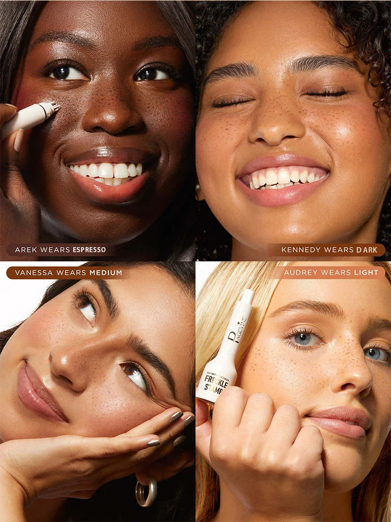 Penna per timbri per lentiggini per il viso Trucco Lentiggine naturale Punto scuro Penna per talpe Lentiggine impermeabili Matite Strumento per il trucco Cosmetici