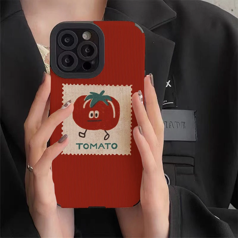 Cute Cartoon Tomatoe Phone Cases for IPhone 11 Case 14 Pro Max 15 Pro Max IPhone Case for IPhone 13 image 3