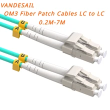 Vandesail OM3 LC-LC 0.2m-7m Duplex Fiber Patch Cable | 10G Internet, Multimode SFP, LSZH Jacket - 1 Piece