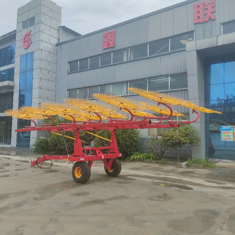 Customized Farm Agricultural Machinery Hay Rake Tractor Mounted Grass Rake For Hay Collecting