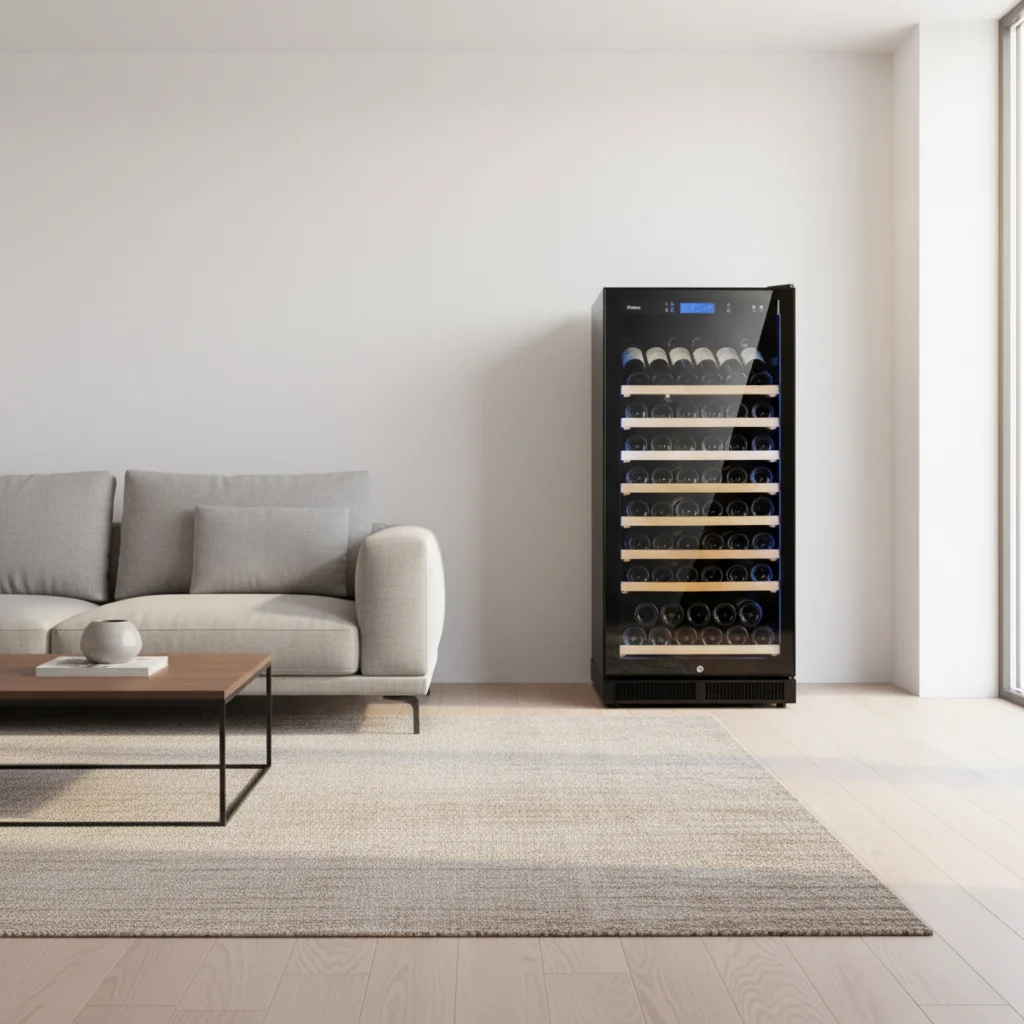 

228L 80 Bottles Good Price Commercial Home Red Wine Cooler Wine Chiller Refrigerator