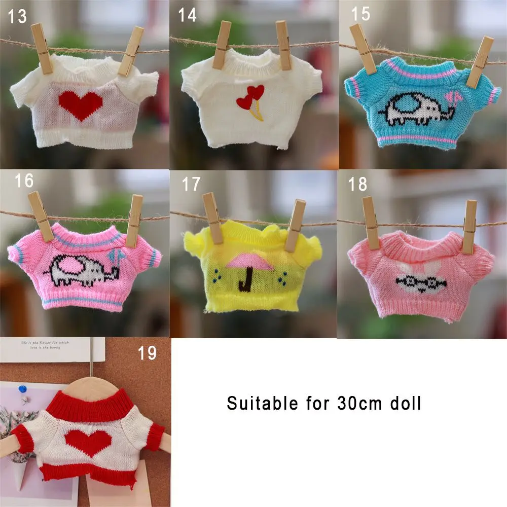 Cute Doll Supplies Hoodie Birthday Gifts Animal Dolls Yellow Duck Kids Toys Dolls Accessories Plush Toy Clothes Sweater