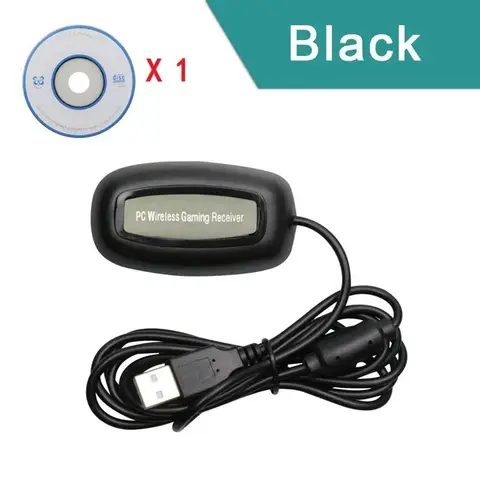 For Xbox360 Controller Accessories Gaming USB Receiver Adapter For Xbox Wireless Gamepad Transmitter Support PC Win7/8/10 Black