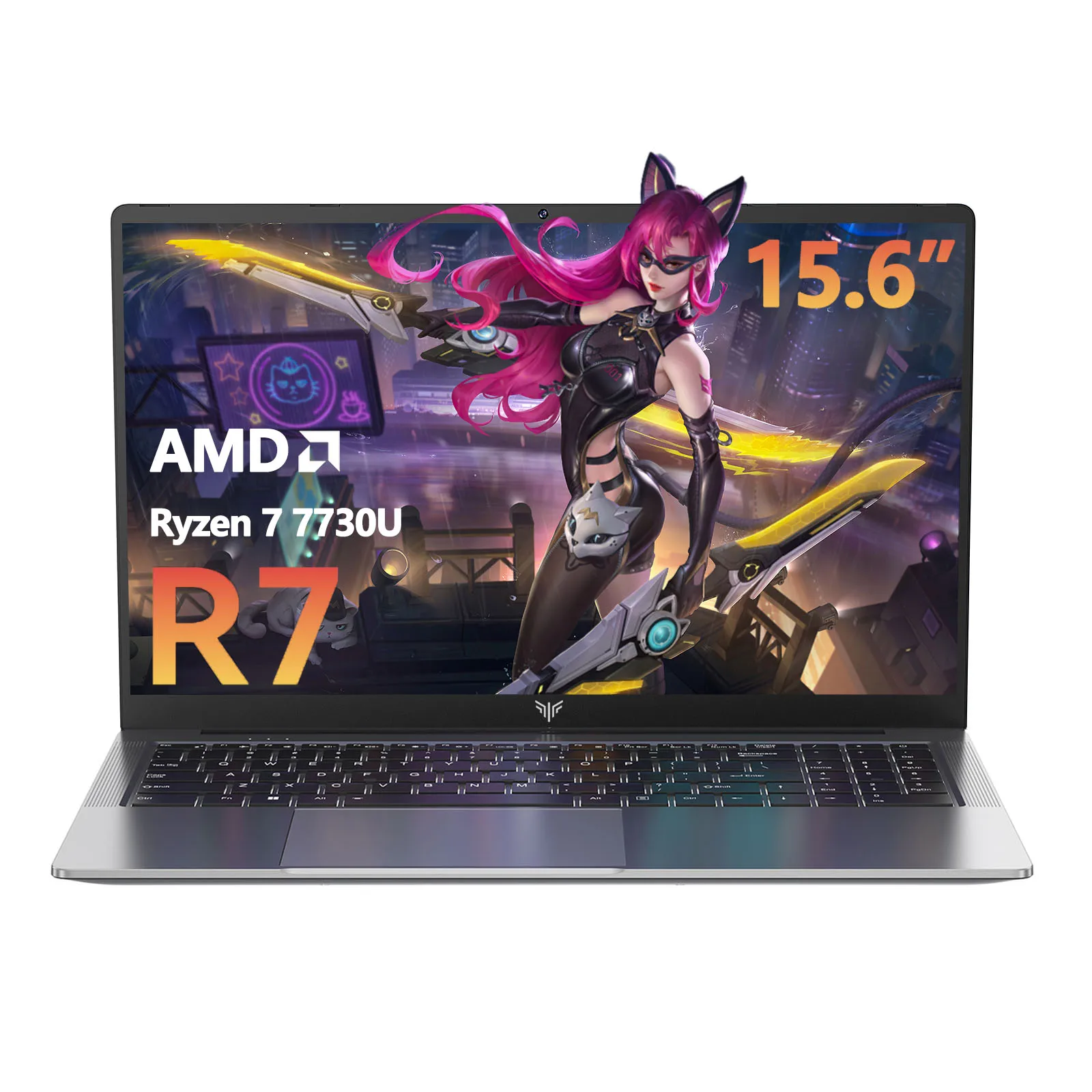 Ordenador portátil ACEMAGIC AMD Ryzen 7 7730U Windows portátil 15,6 pulgadas IPS 16GB DDR4 512GB NVMe SSD teclado numérico