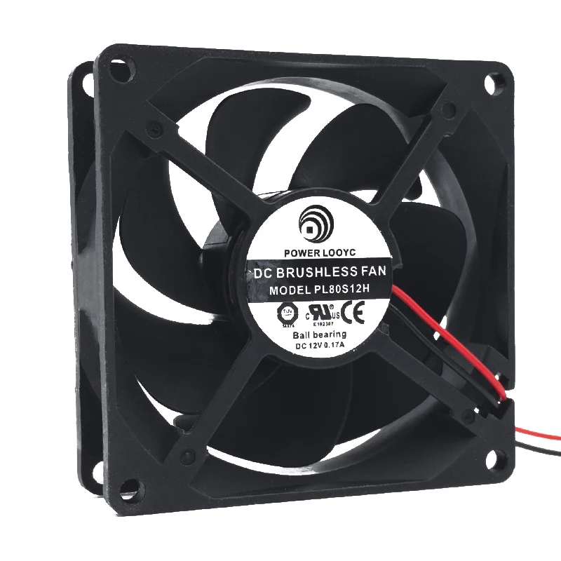 

НОВЫЙ ОРИГИНАЛЬНЫЙ PL80S12H DC12V 0,17A 8025 80*80*25 мм 8 см ОХЛАЖДАЮЩИЙ ВЕНТИЛЯТОР