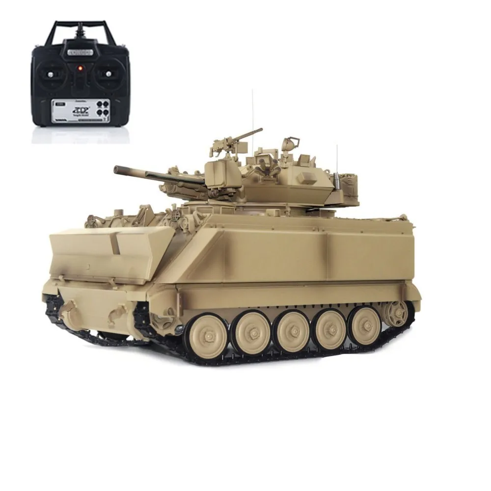 TD 1/16 RC Militärpanzer M2412-A M113A1 MRV 320Revolver Drehbarrel Rückstoß Infrarot-Antriebsrad Funksteuerungsspielzeug für Jungen