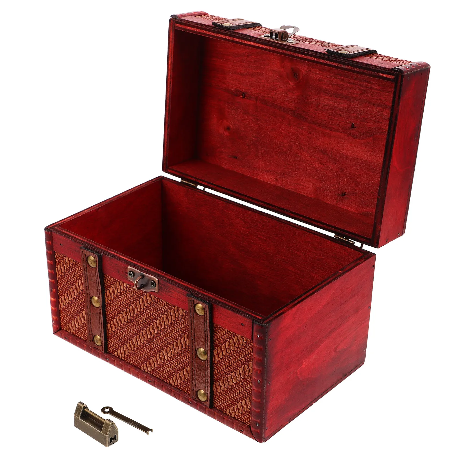 Storage Boxes Trinket Organizer Rustic Lipsticks Case Retro Ring Container Farmhouse Earring Necklace Cases Holder