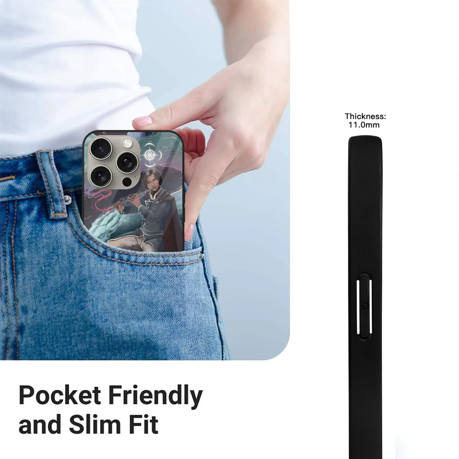 Hoid The Magicians Tarot Cards حافظة من الزجاج المقسى لهاتف آيفون 16 13 14 15 Pro Max 11 12 7 8 Plus غطاء Storms File Hey Brandon