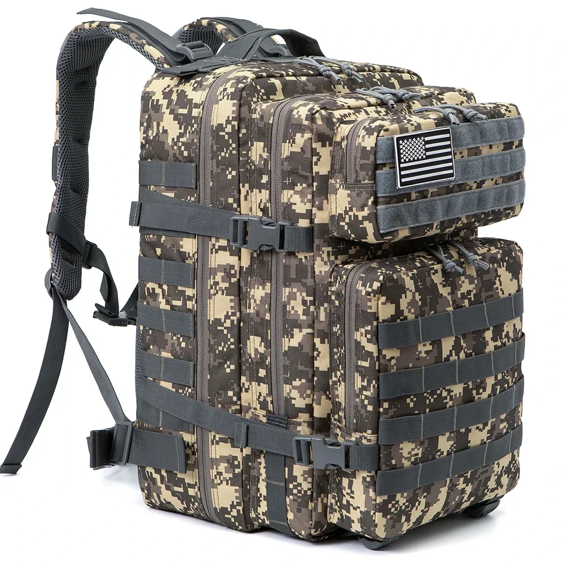 Outdoor tactische rugzakken 45L grote capaciteit man 3 dagen Molle Assault tassen voor outdoor trekking campingrugzak - afbeelding 1