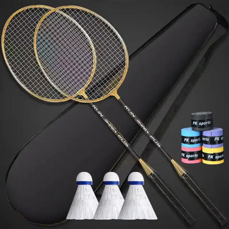 Raquette de badminton professionnelle pour adultes, équipement de badminton léger, absorbant la sueur