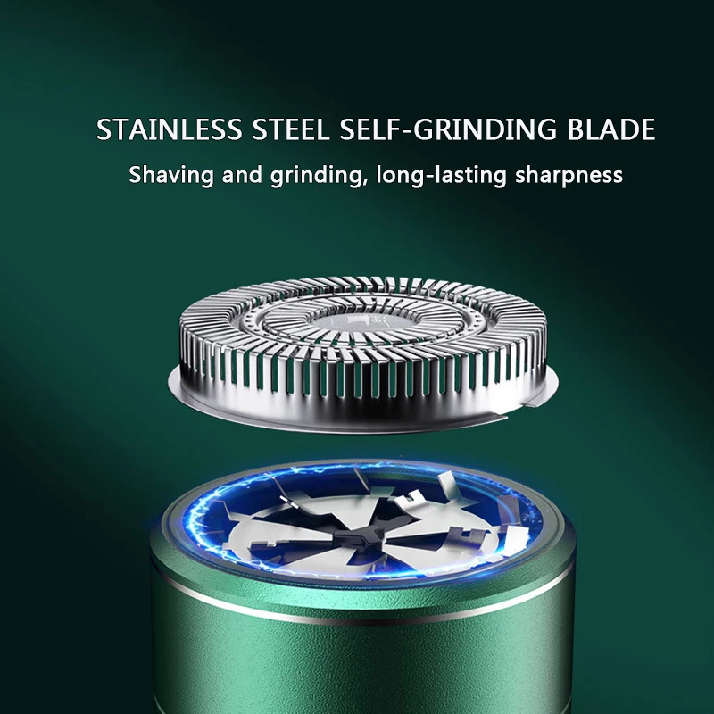 ماكينة حلاقة كهربائية للرجال MOTAWISH 9D ماكينة حلاقة صغيرة للسفر قابلة للشحن محمولة متعددة الوظائف للرجال