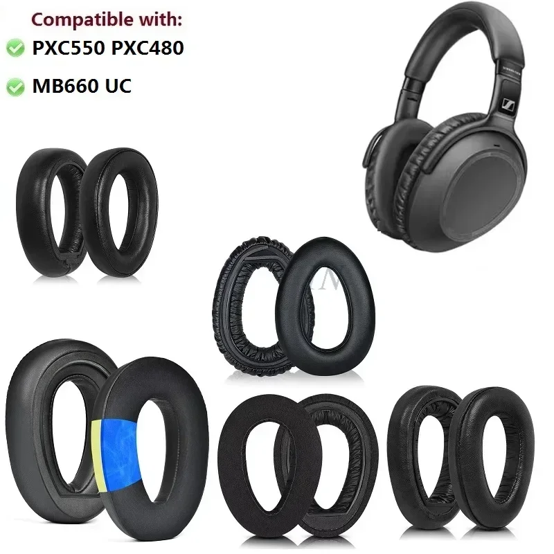 

Replacement Ear Pads Suitable For Sennheiser PXC550 PXC480 MB660 UC Headphones Covers ear pillows Cooling Gel cushions