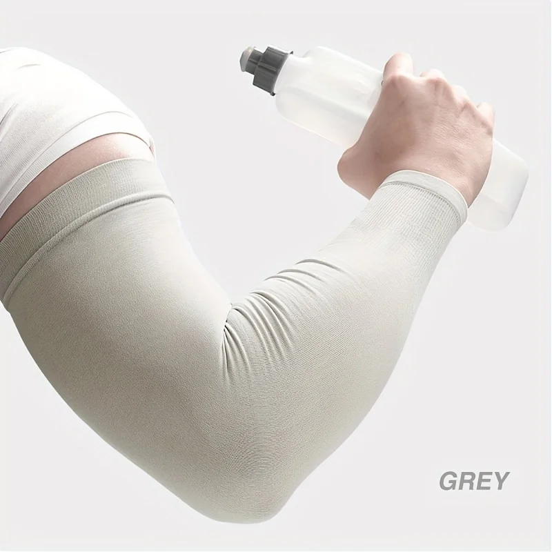 

1 Pair of Summer Sleeves for Men and Women for Outdoor Cycling, Lightweight, Breathable, Cool, Straight Leg Sleeves
