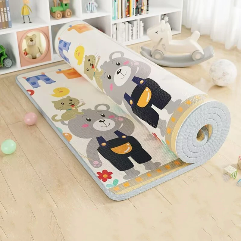 Large Size Epe Foldable Cartoon Baby Play Mat Puzzle Children's Mat Baby Climbing Pad Kids Rug Baby Games Mats Toys for Children