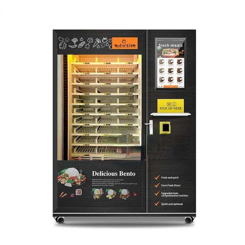 Hot SalesBread Food Vending Machine With Signal Microwave Soup Meal Food Hotting Vending Machine Lunch Box Vending Machine