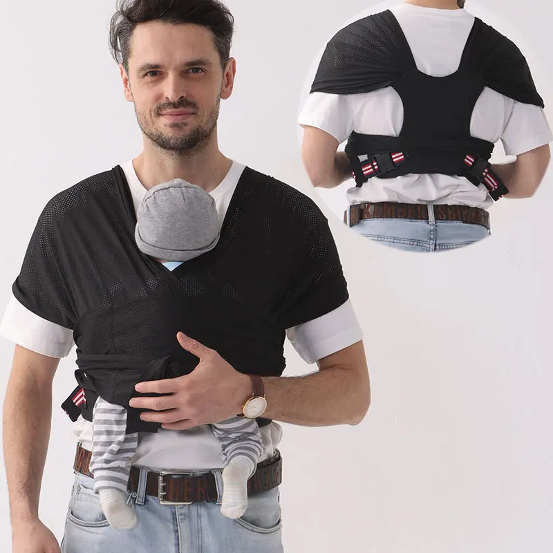 

Baby Sling Baby Sling Cotton Mesh Breathable One Size Fits All Adjustable for Mother and Baby