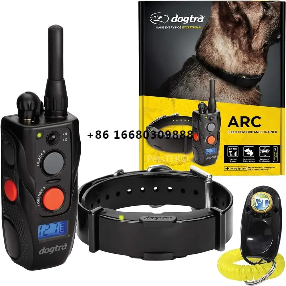 New Sales For Dogtras ARC Remote Dog Training Collar 3-4 Mile Expandable Trainer Rechargeable