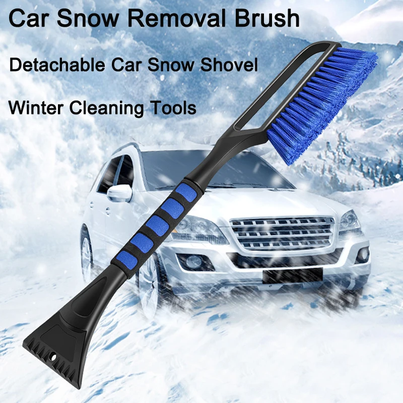 

Car Snow Brush Shovel Ice Scraper Detachable Snow Remover Snow Brush With Foam Handle For Winter Cleaning Tools Car Accessories