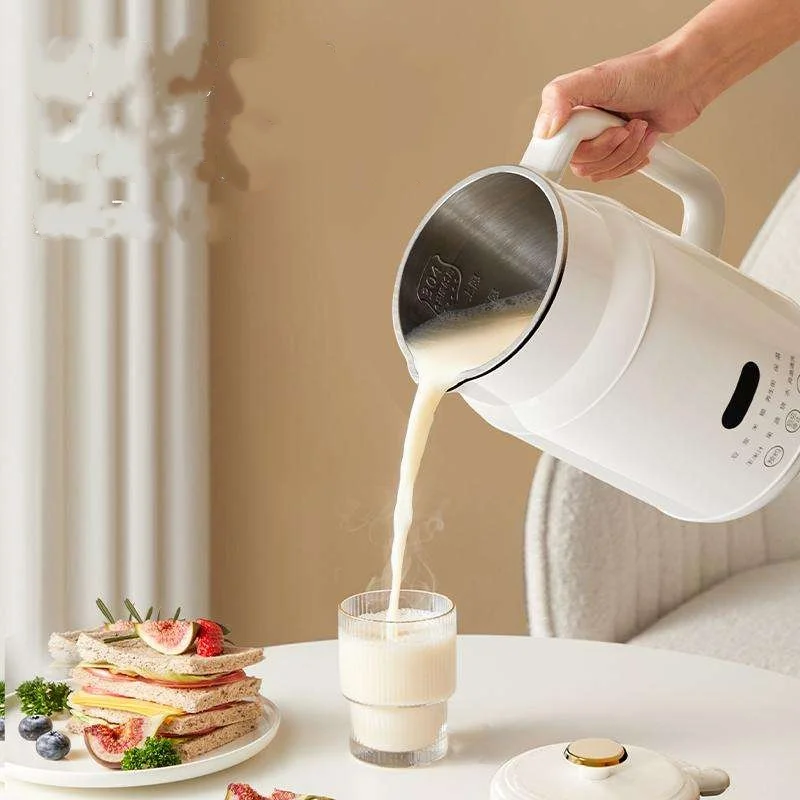 1L Home Soymilk Maker - 304 Stainless Steel Automatic Blender, Quiet Operation, Overheat Protection