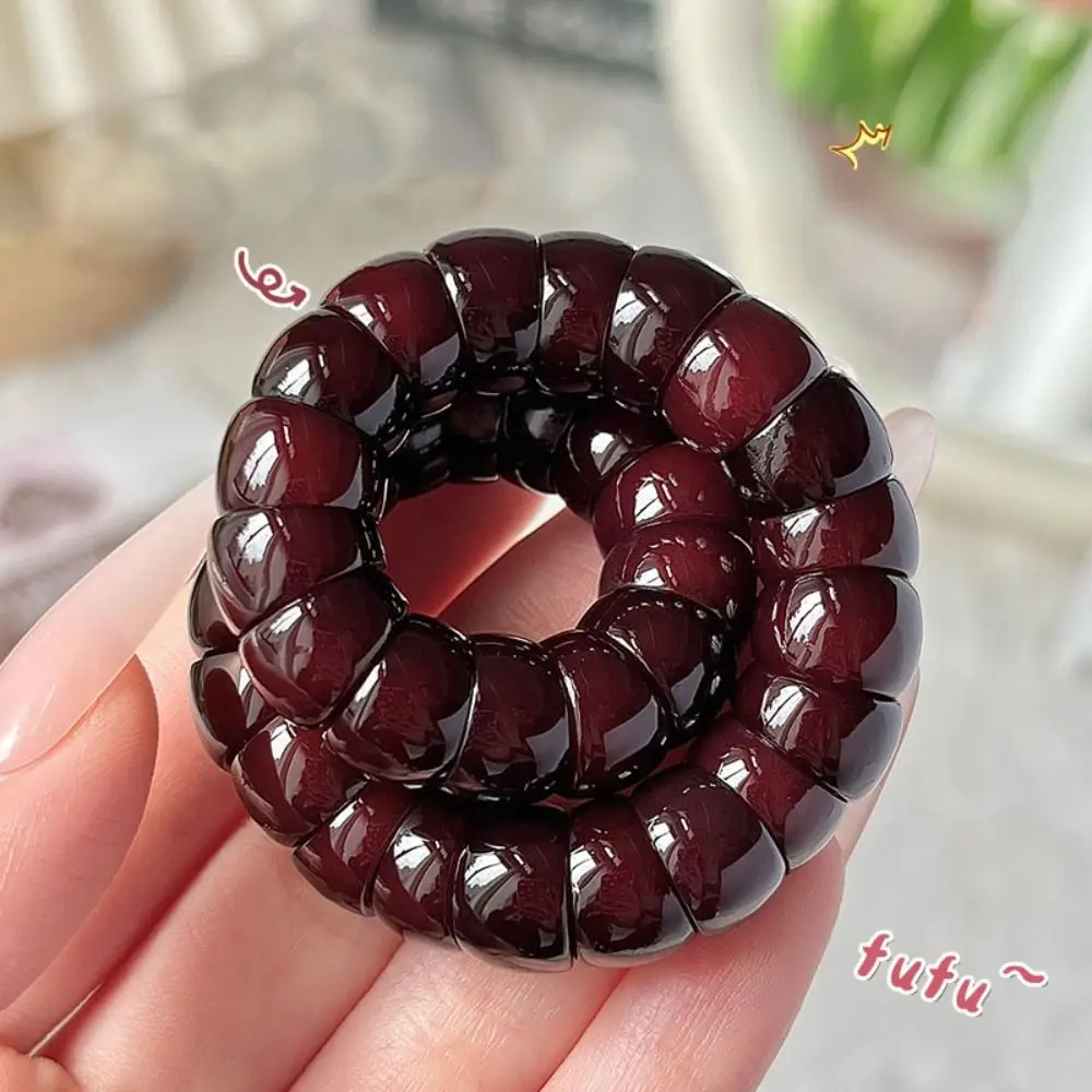 New Lucky Bodhi Beaded Bracelets Protection Stretchable Bodhi Bracelet Purple Grape Color Bangle