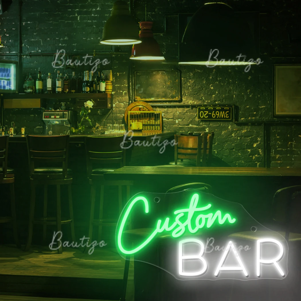 Neon Sign Custom Bar Decor LED Name Wall Art Decoration for Bar Business Neon Light for Commercial Shop Sign Room USB Neon Signs
