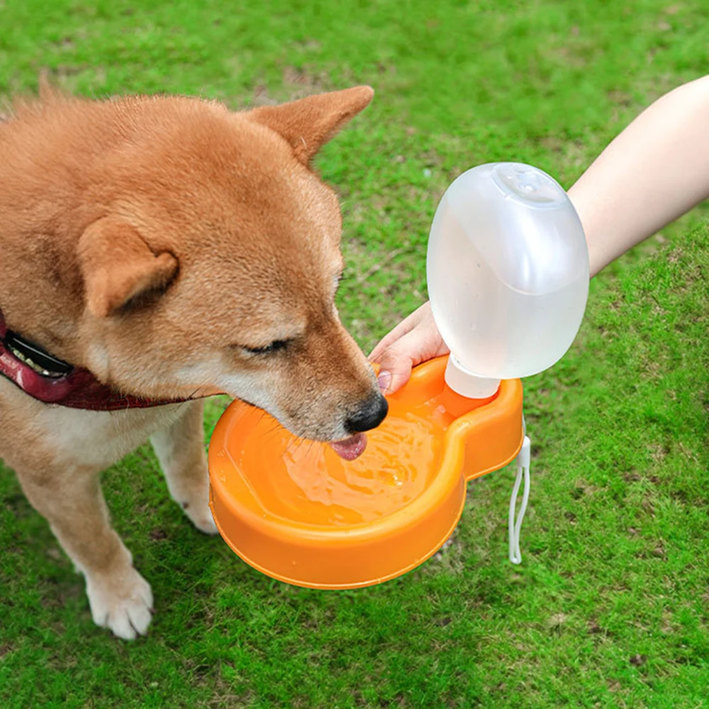 

Portable Dog Water Bottle For Small Medium Big Dogs 350ML/500ML Puppy Cat Feeder Outdoor Travel Drinking Bowl Pet Accessories