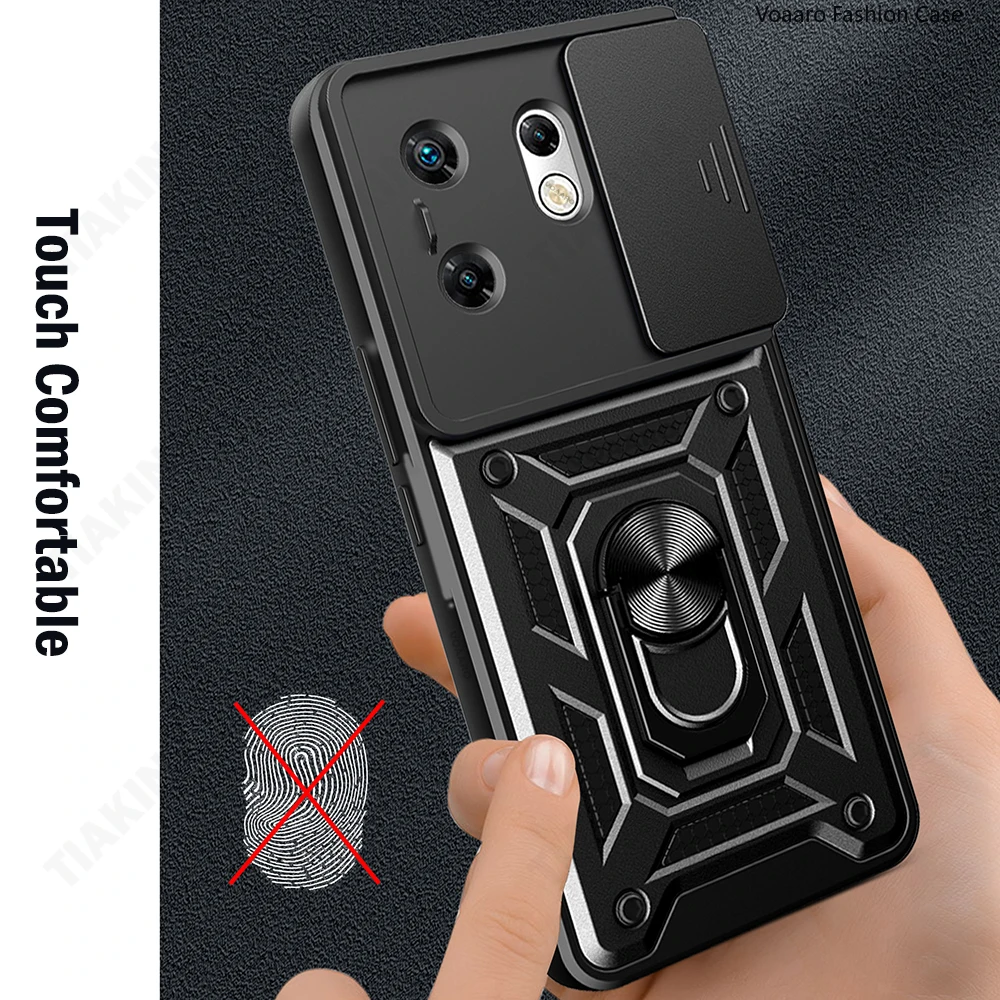 Slide Lens Armor Funda for Infinix Zero 30 Case for Infinix Zero 30 4G 5G Hot 30i 30 Play Case Magnetic Ring Holder Cover Capa