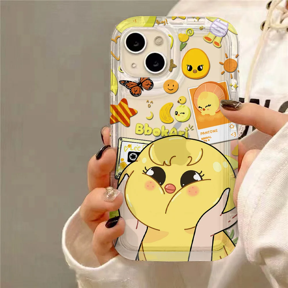 Cute S-stray K-kids Para Phone Case for Samsung Galaxy S24 S23 S22 S21 S20 S10 Note20 10 FE Ultra Plus 4G 5G Clear Back Cover