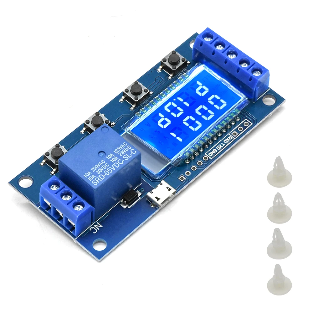 مايكرو USB 5 فولت شاشة الكريستال السائل تأخير وحدة التتابع دعم الري التلقائي وضع النوم وظيفة إيقاف الطوارئ تيار مستمر 5-30 فولت