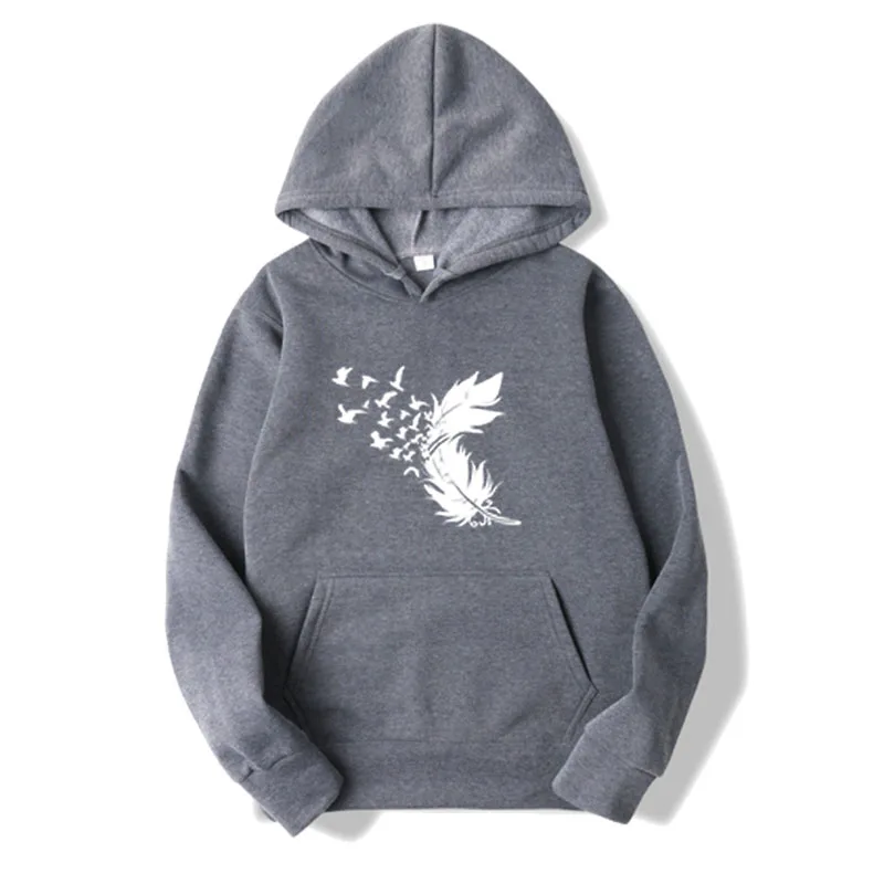 Fashionable women's simple casual versatile women's sportswear autumn and winter pullover hoodie style sports print daily