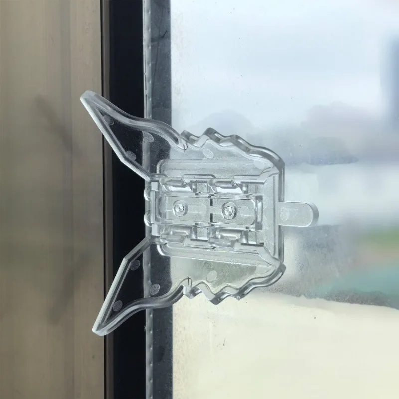 

5 шт., ограничитель защитного оконного замка для предотвращения открытого окна, самоклеящийся замок в форме бабочки, скользящий ограничитель створки