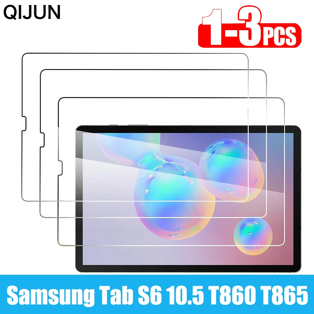 Protetor de vidro temperado para samsung galaxy tab s6 10.5, t860, t865, sm-t860, sm-t865