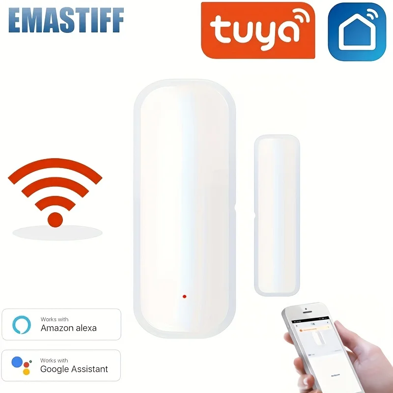 Tuya WiFi Smart Door Sensor Door Open Closed Detectors Smart Home Security Protection Alarm System Smart Life APP Control