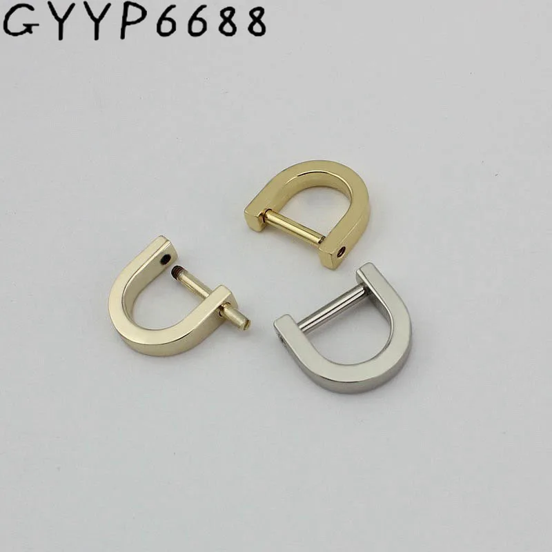 10-50pcs 13mm 15mm Detachable screw D buckle  Leather handbag bag hardware accessories bag handbags