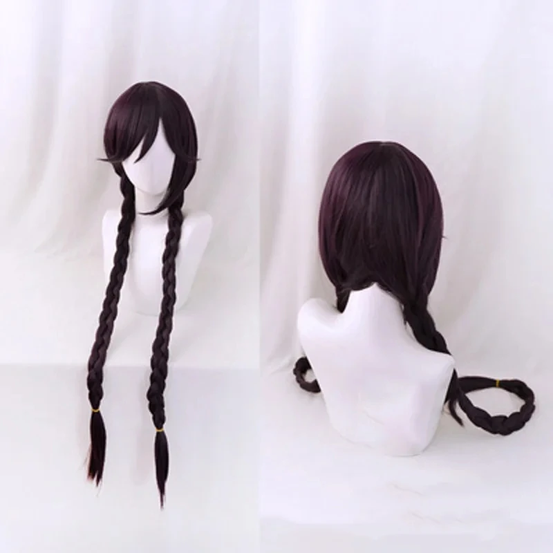 Anime Danganronpa Toko Fukawa Cosplay Wig Genocider Syo Cosplay mixed Purple Wig for Halloween Christmas School