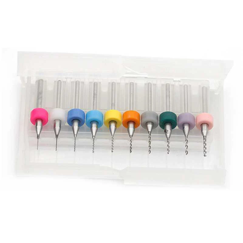 10 pièces 0.3mm à 1.2mm PCB mini foret carbure d'acier de tungstène pour carte de circuit imprimé CNC forets Machine