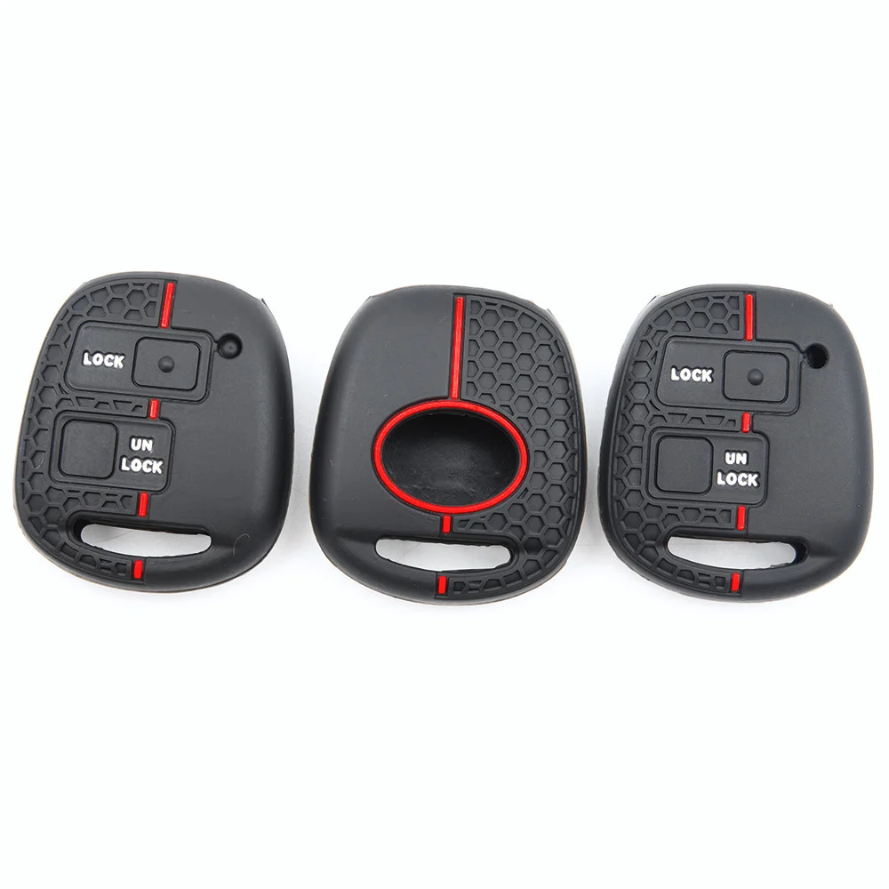 For Toyota FJ Cruiser Land Cruiser Prado 4Runner Full Coverage Silicone Key Shell Stylish Durable Button Access Protection