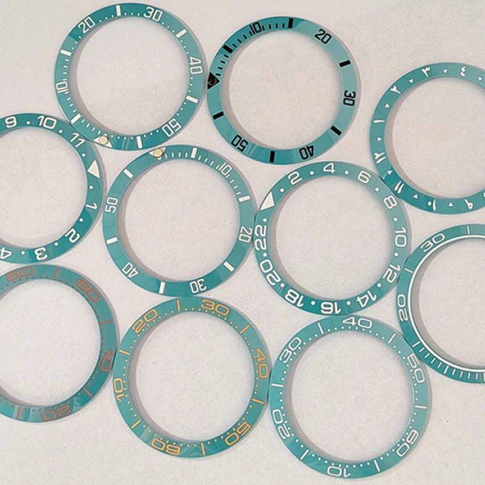 

38mm Ceramic Bezel For 40mm SUB Watch Case Watch Bezel Insert Ring NH35 NH34 GMT Men Watch Parts Fashion Ring Accessories