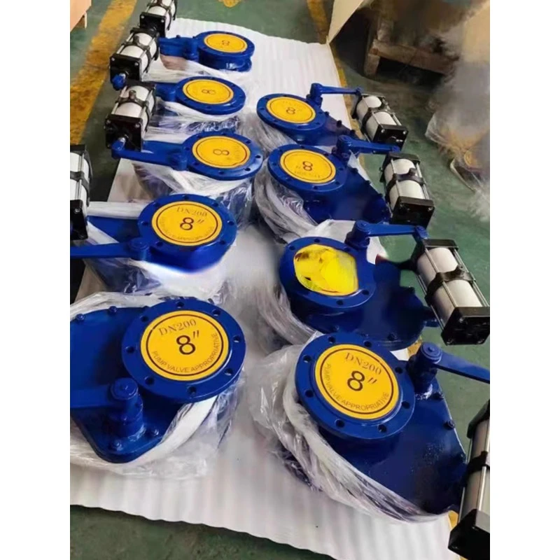 BZ643TC-10 Pneumatic Ceramic RotaryGrinding Disc Valve Feed Valve Ceramic Valve Swing Disc  Dn200