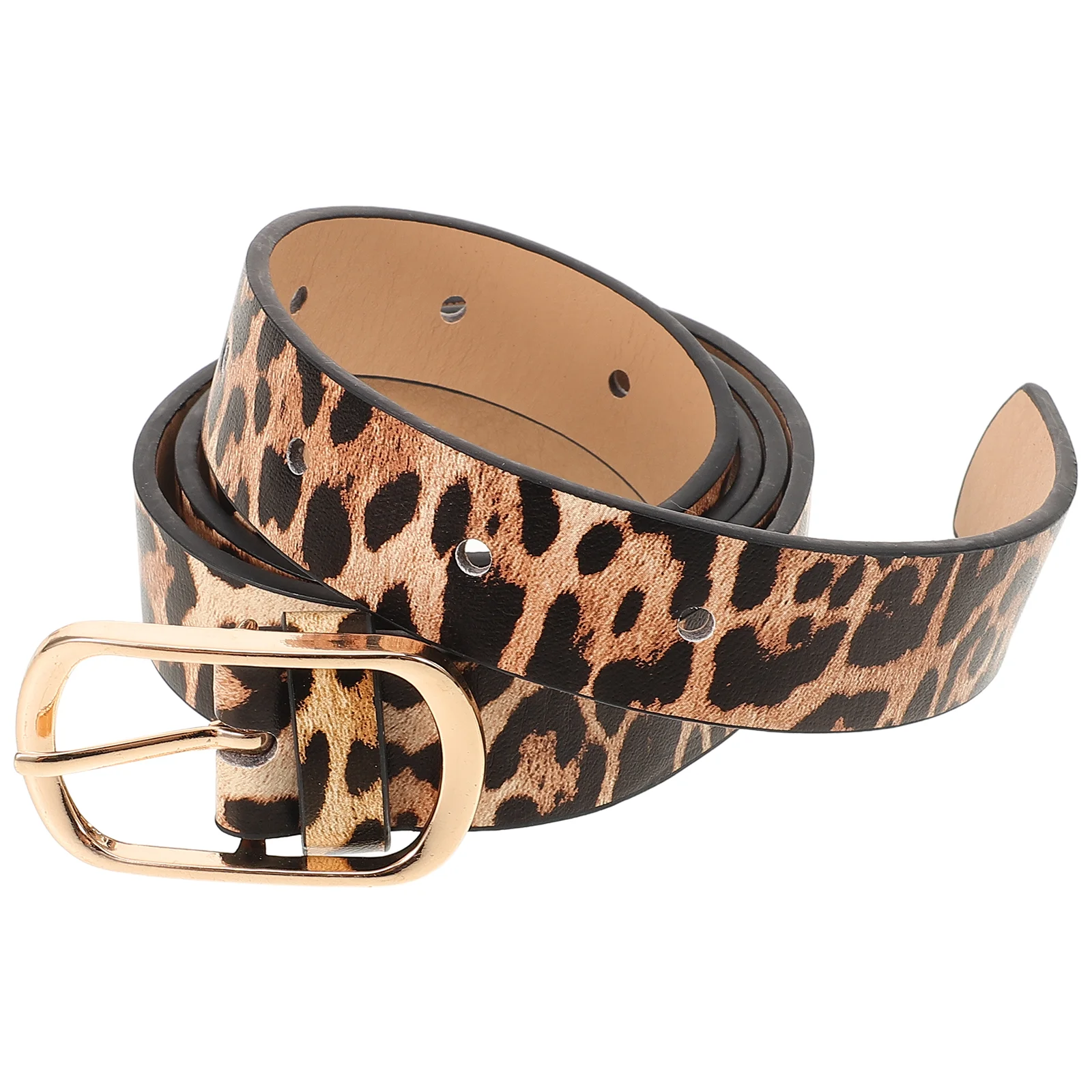 Feminino genuíno leopardo impressão cinto elegante tudo para jeans moda feminina cinto casual calças de negócios presente aniversário