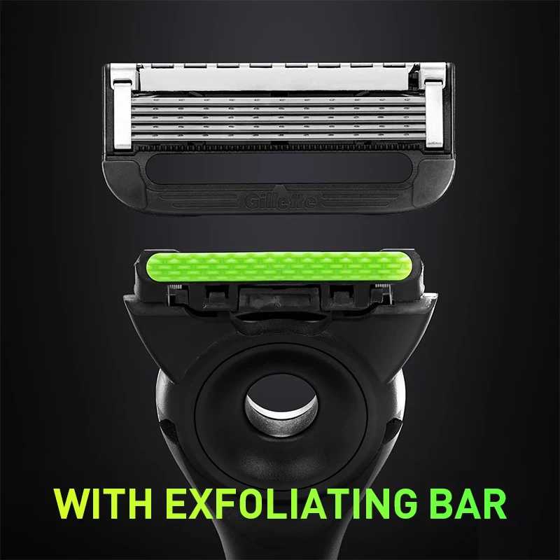 Gillette Labs Razor FlexDisc Exfoliating Bar Lubrastrip 5 Blades Precision Trimmer Magnetic Stand