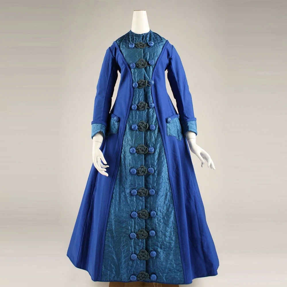 

1870s Queen Visiting Walking Costume Victorian Royal Court Noble Duchess Business Party Ball Gown Historical Reenactment Dress