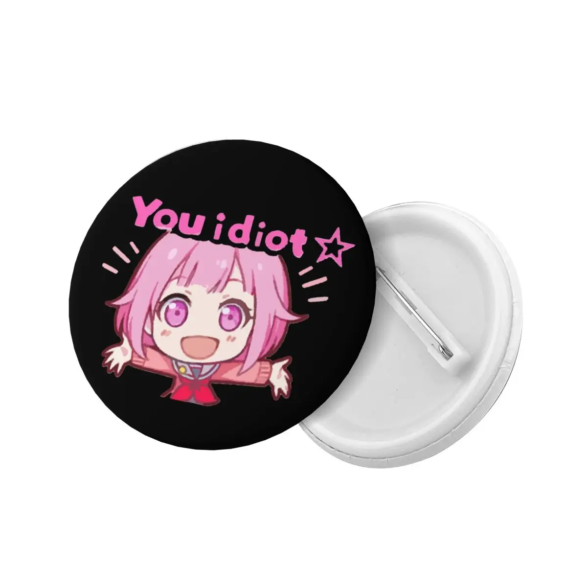 Emu Otori You Idiot Stamp Pin Badge Backpack Pinback Buttons Brooch Friends Gift