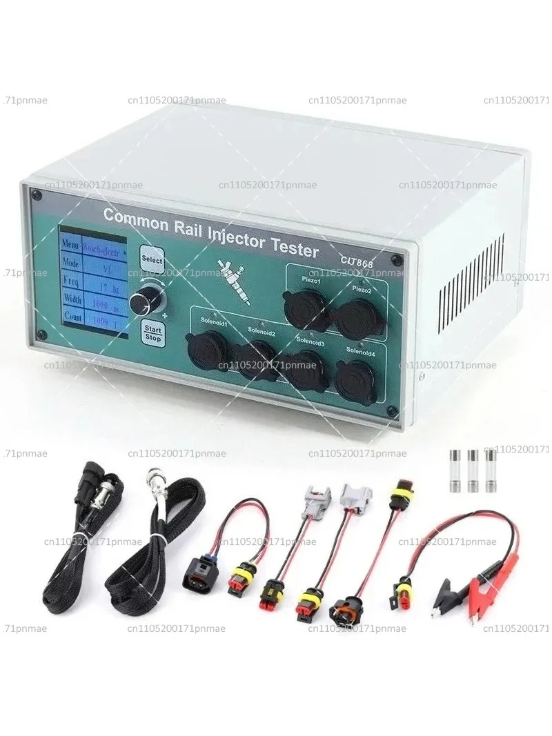4 Channels Diesel Common Rail Injector Tester Upgrade LCD With 2PCS Piezo Driver Injector Clean