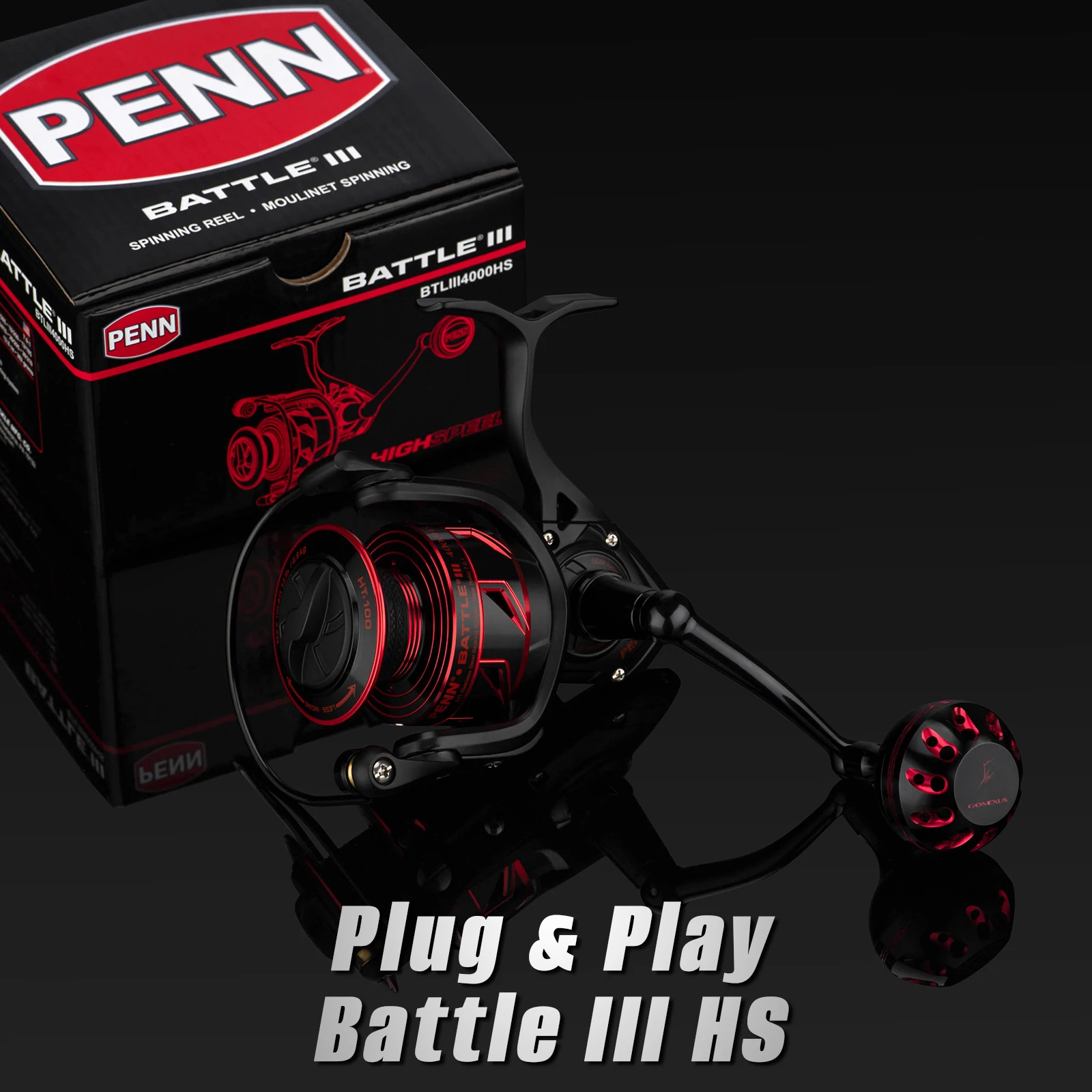 Gomexus manija aluminio Plug and Play para Penn Fierce III/IV - imagen 4