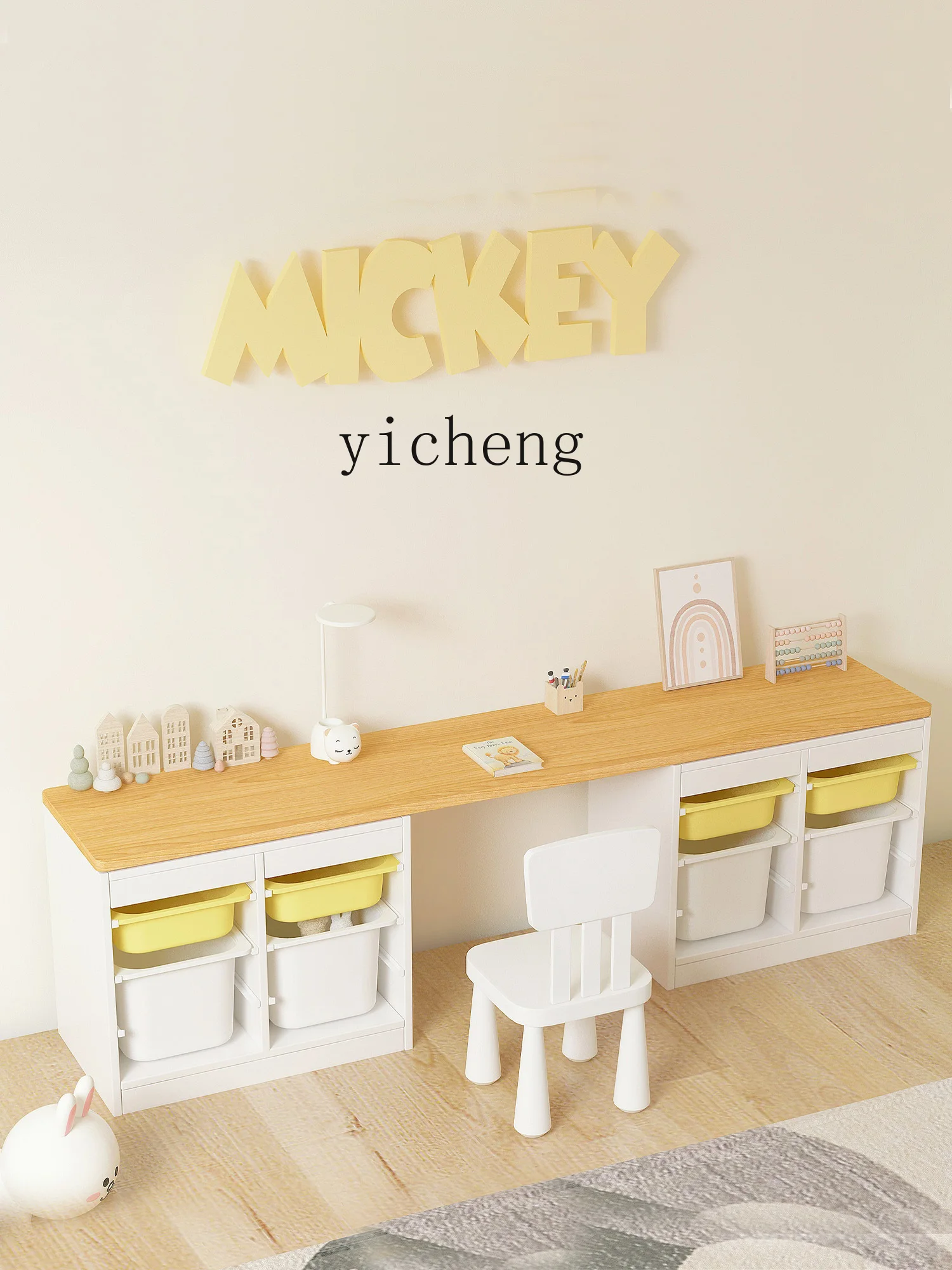 Tqh Massivholz Kinder schreibtisch Spielzeug Lager regal Lagers chrank Wohnzimmer Schreibtisch Kinderzimmer Baby Aufbewahrung schrank