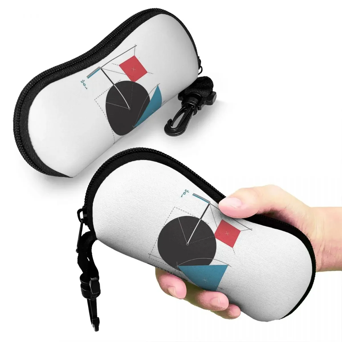 

Bauhaus#8 Shell Glasses Case Protector Sunglasses Box Women Men Soft Eyeglasses Bag Pouch