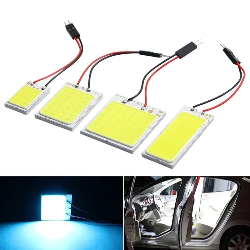 4/8 PCS Car Interior Accessories 18/24/48 SMD T10 4W 12V COB Car Interior Panel LED Lights Bulb Car Dome Light Car Panel