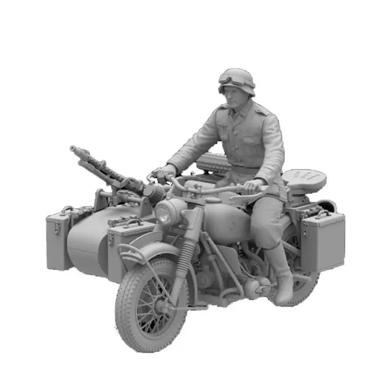 

Freedom 16005SP 1/16 WWII German Military Motocycle R75 & Sidecar & Rider Figure Model Kit